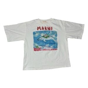 MARNI WHALE GRAPHIC T-SHIRT large